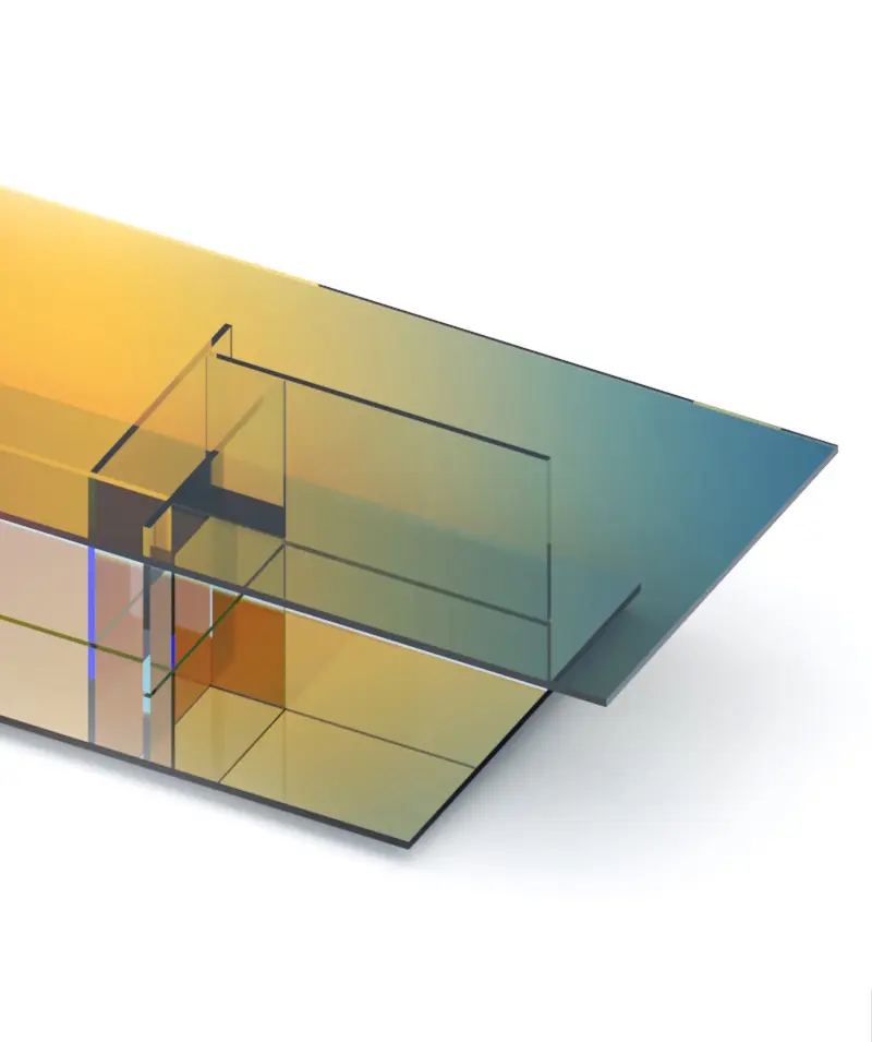 Float — mesa de centro de vidrio laminado Pernia
