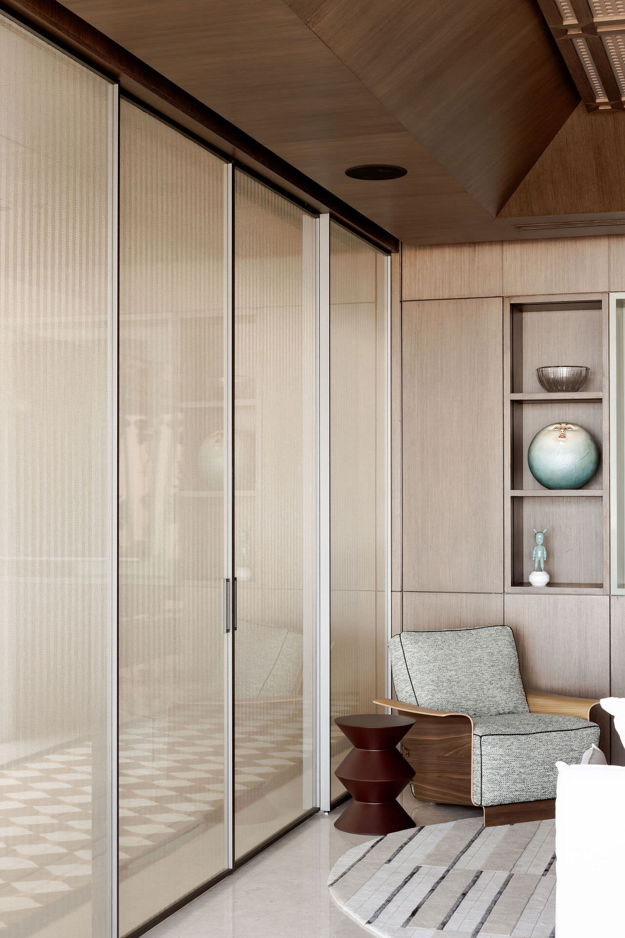 Sistema pglass-4c de 4 hojas — 2 fijas + 2 corredizas, instalado